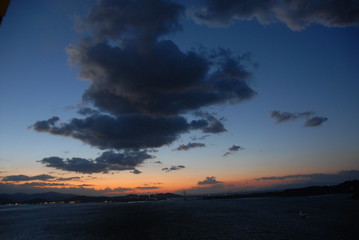 夕暮れ時の雲