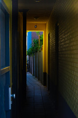 Old buildings and courtyards in the city center