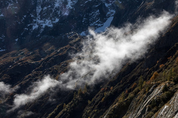 Wolke im Hochgebirge