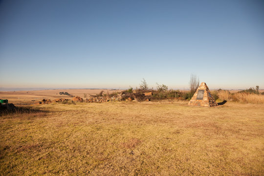 The View From The War Memorial Of The Battle Of Berg En Dal Near  Belfast, South Africa.