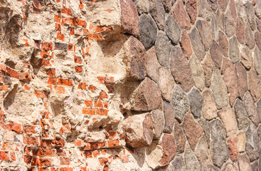 old stone wall outdoor closeup