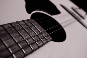 Black & White Guitar