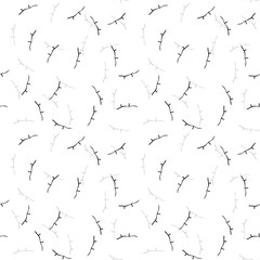 Elegant black seamless pattern with chaotic cracks in black, grey and white colors