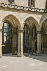 beautiful building with columns in Bonn, Germany