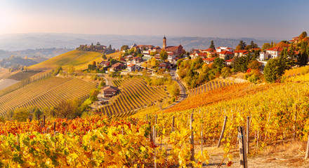 Treiso in Autunno, Langhe, Piemonte, Italia