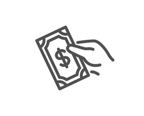Payment line icon