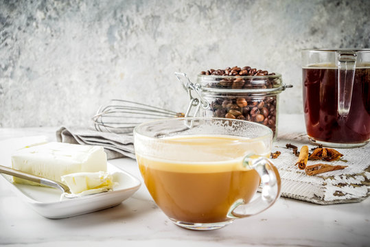 Bulletproof coffee with butter