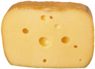 Thick Slice of Smoked Cheese - Isolated