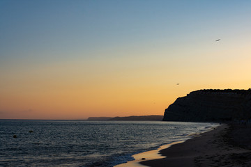 sunset on beach