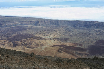Huge crater mound