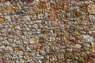 Muro in mattoni in Toscana