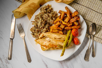 Balsamic Chicken Mixed Quinoa