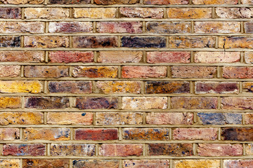 Colorful brick wall, Texture background