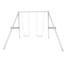 Kids swing model. 3d render isolated on white