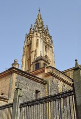 Fototapeta na wymiar Catedral de Oviedo en España