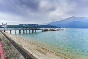 Shuishe pier at Sun Moon Lake, Taichung , Taiwan