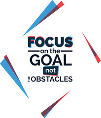 Focus on the good quote typography vector