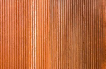 Vertical Rusty Corrugated Metal Stripe
