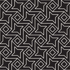 Vector seamless pattern. Modern stylish abstract texture. Repeating geometric tiles..