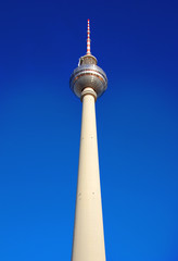 Fototapeta premium The TV Tower (Fernsehturm) in the eastern part of Berlin, Germany
