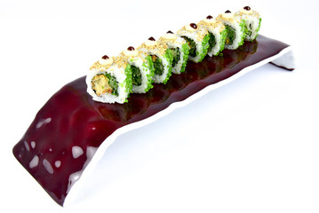 Uramaki and hosomaki: maki japanese rolls