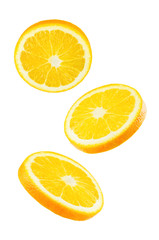 Fototapeta na wymiar Flying Oranges