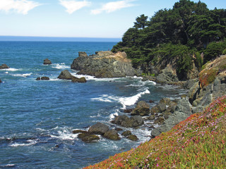 Fototapeta na wymiar Coastal views of the California coast
