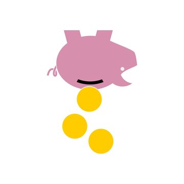 Financial crisis concept, Hard financial problem logo