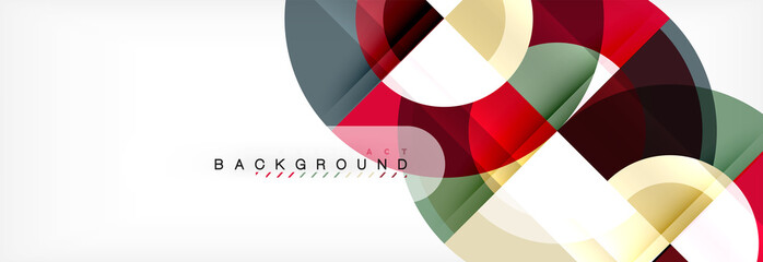 Vector circular abstract background