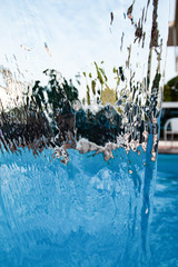 water jet as background