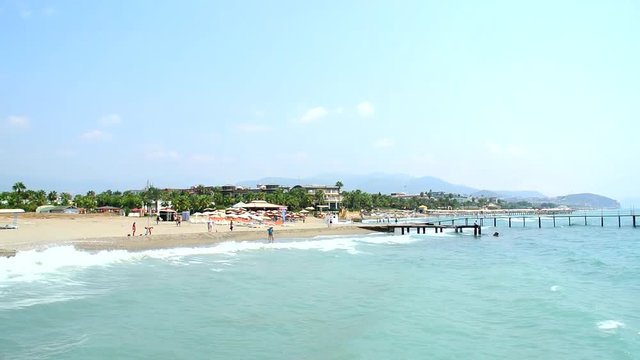 Mediterranean Sea. The Beach. Alanya, Turkey