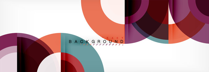 Obraz premium Vector circular geometric abstract background