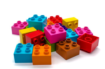 design of the cubes on a white background