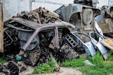 scrap metal from cars