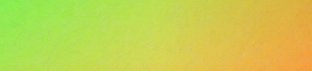 Orange and green Watercolor on coldpress paper in banner shape background illustration.