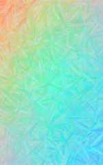 Orange, green and blue Pastel with long brush strokes  vertical background illustration.