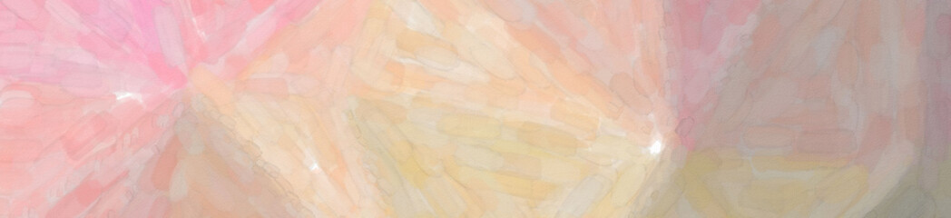 Pink and brown Abstract watercolor in banner shape background illustration.