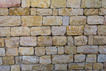 pattern colorful of modern style design decorative uneven cracked real stone wall surface with cement