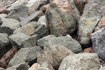 boulders in a rocky landscape. Background of stones.