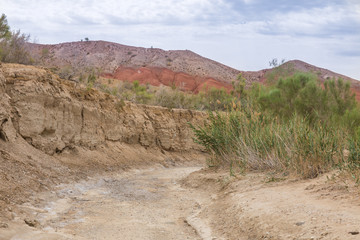 stone canyon in the desert, mountains Altyn-Emel, Kazakhstan, Almaty © serikbaib