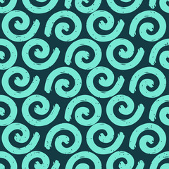 Seamless pattern with sea abstract background. Vector marine illustration for design, fabric and print. Craft stamp style.