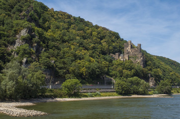 Fototapeta na wymiar Burg Rheinstein Castle at Rhine Valley in Germany