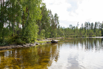 Obraz premium By the lake in the Finland