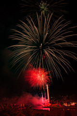 Fireworks in a small town