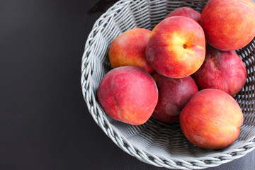 Peaches in Basket