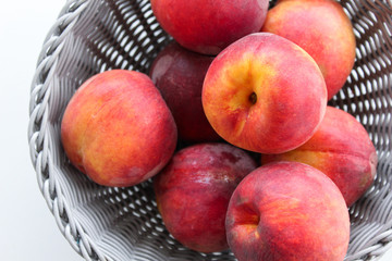 Peaches in Basket