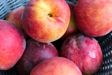 Peaches in Basket