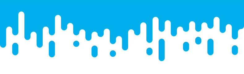 Blue and white banner with abstract painted pattern.