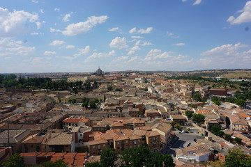 Fototapeta na wymiar Rooftop view of Segovia, Spain 