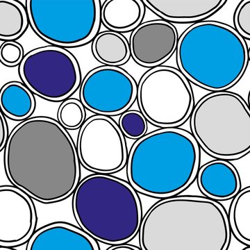 Organic rounds. Stylish structure of natural cells. Hand drawn abstract background.